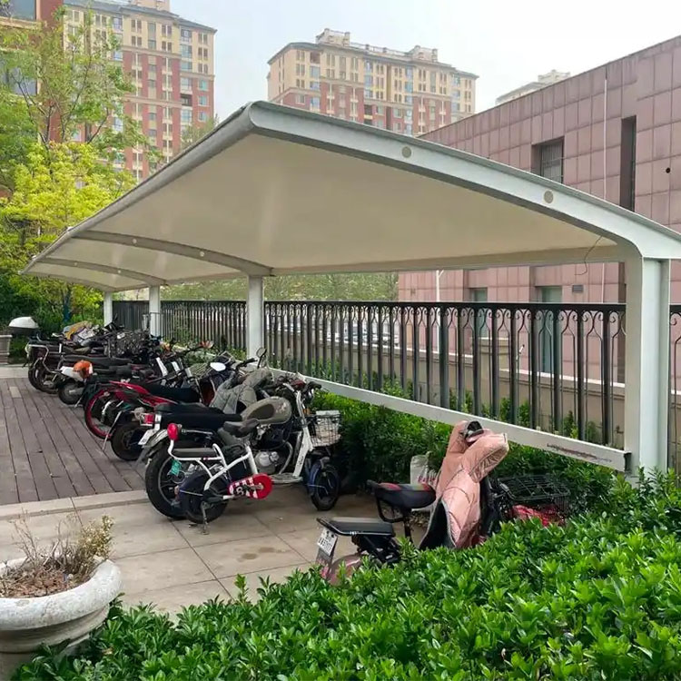 公主岭市膜结构电动车棚